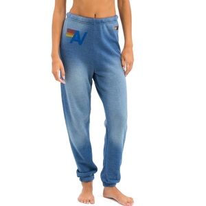 *Like New* Aviator Nation Vintage Logo Sweatpants in Faded Water Size XS